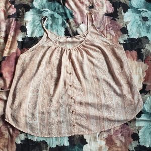 🌸 Charlotte Russe Sheer Floral Button Top 🌸